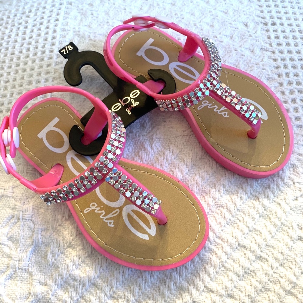 Pink Bebe Girls Sandals Size 7/8